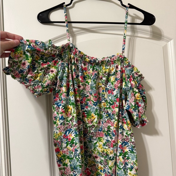 Floral Cold Shoulder Top - Picture 3 of 4